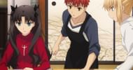 From left to right, Rin Tohsaka, Shirou Emiya, and Saber as they're seen in the TV anime adaptation. (Image via Ufotable Studio)